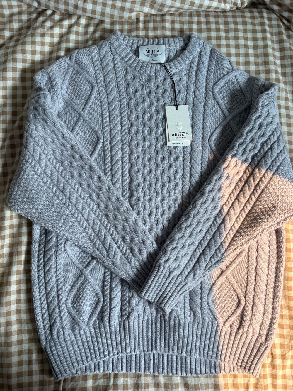 Aritzia Merino Wool Cable-Knit Sweater